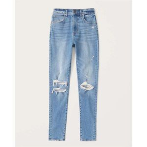 Abercrombie & Fitch High Rise Super Skinny Jeans size 14 L 32" Waist